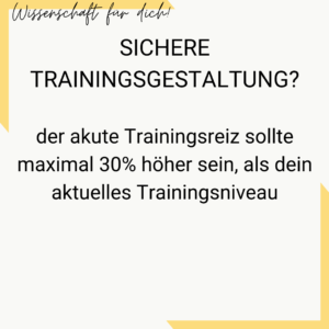 Sichere Trainingsgestaltung